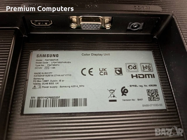 Геймърски монитор Samsung T35F 23.8' FullHd 75hz, снимка 5 - Монитори - 55161760