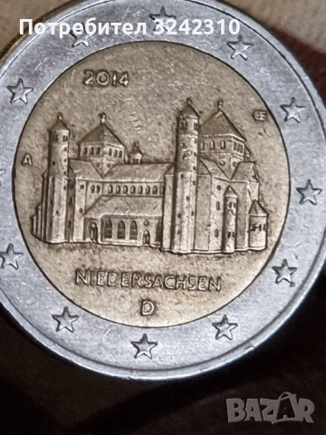 Монета от 2 евро на Долна Саксония от 2014 г, снимка 3 - Нумизматика и бонистика - 54059253