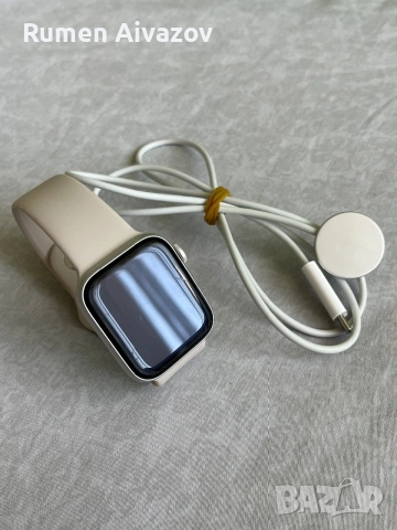 Apple Watch Series 6 44mm Silver + оригинален кабел, снимка 6 - Смарт часовници - 55189267