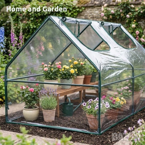 Компактна градинска оранжерия - стабилен микроклимат за вашите растения, снимка 4 - Оранжерии - 54003163