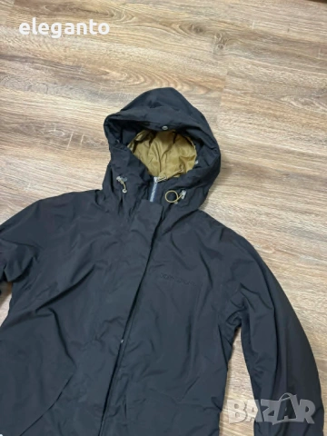 Висок клас дамска изолирана парка Didriksons Vibrant Dry5 Storm System Primaloft Long Parka , 40/М р, снимка 3 - Якета - 54357616