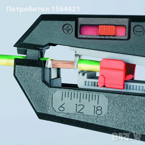 Клещи автоматични за сваляне на изолация, оголване на кабели KNIPEX 1262180, 0,2-6,0 mm², снимка 4 - Клещи - 55287750