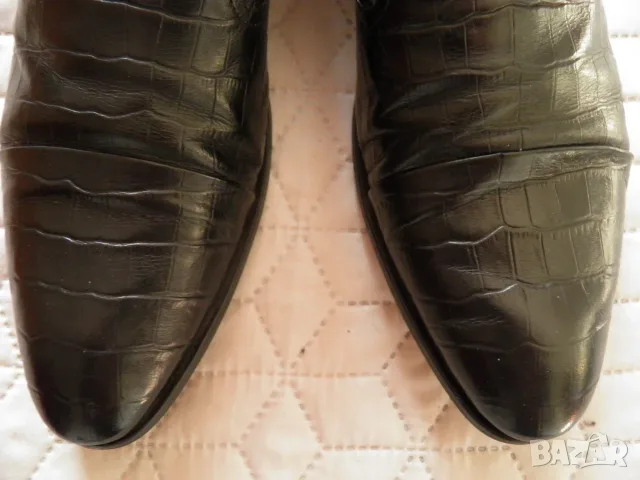 Bata оригинални мъжки черни обувки от естествена кожа, снимка 4 - Официални обувки - 55697983