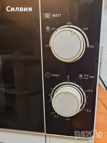 Микровълнова фурна Sharp R-200(W)E 800W, снимка 3 - Микровълнови - 54766393