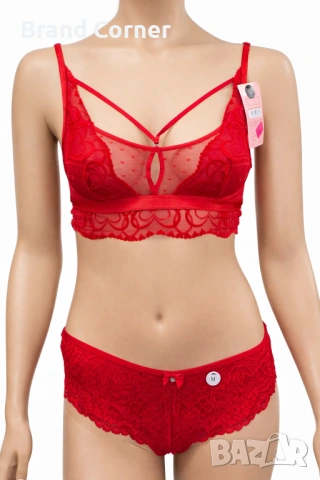 Дамски червен сутиен Hunkemöller - размер S, снимка 5 - Бельо - 54502010