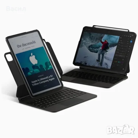 Безжичен калъф с клавиатура за Pad Air (4-то/5-то поколение) и iPad Pro 11 инча., снимка 2 - Калъфи, кейсове - 55314375