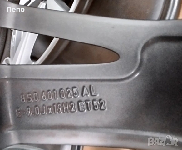 Оригинални джанти 19 цола Audi A3 S3 TT, снимка 4 - Гуми и джанти - 54565712