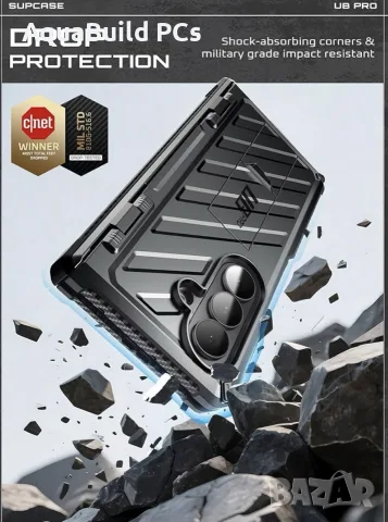 Supercase калъф за Samsung Galaxy Z Fold 7 със стойка и протектор, нов, снимка 2 - Калъфи, кейсове - 55530331