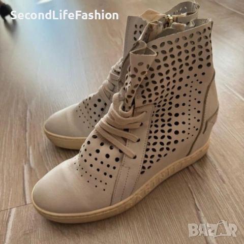 Carinii дамски обувки със скрита платформа естествена кожа 37 номер