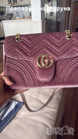 чанта Gucci пепел от рози, снимка 2 - Чанти - 55683225
