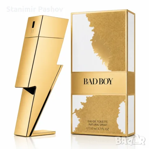 Луксозен мъжки парфюм Bad Boy, Eau de Toilette ,110 ml, с бергамот, черен пипер, кедър, тонка и кака