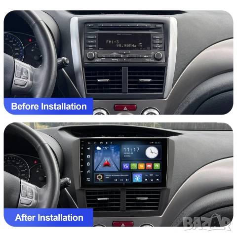 Мултимедия, Двоен дин, за Subaru Forester, Навигация, за Субару, радио, плеър 9“, Android, 2 DIN  , снимка 7 - Аксесоари и консумативи - 38381117