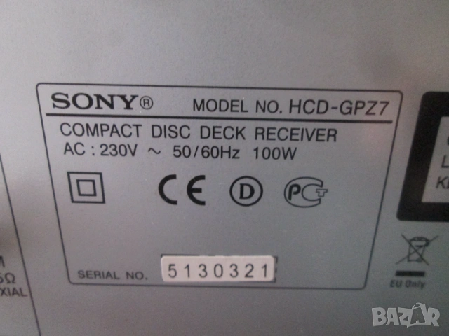 SONY CMT-GPZ7 аудиосистема., снимка 11 - Аудиосистеми - 54662513