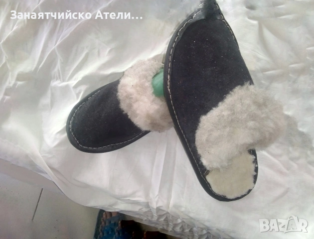 Домашни Чехли от Естествена Кожа , снимка 6 - Чехли - 54380086