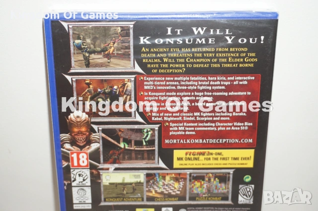 Чисто Нова Оригинална Запечатана Игра За PS2 Mortal Kombat Deception, снимка 5 - Игри за PlayStation - 54099415