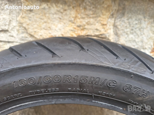 160 60 15 Bridgestone Battlax scooter sc2 гума скутер гуми мото, снимка 6 - Гуми и джанти - 55163124