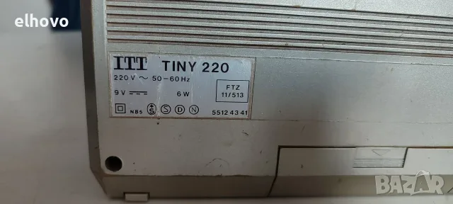 Радио ITT TINY 220#1, снимка 5 - Радиокасетофони, транзистори - 55573952