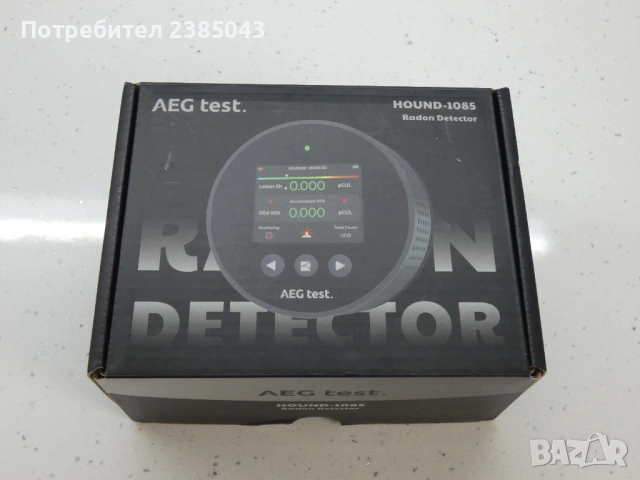 Radon detector AEG Test детектор за радон, снимка 2 - Други инструменти - 54568311