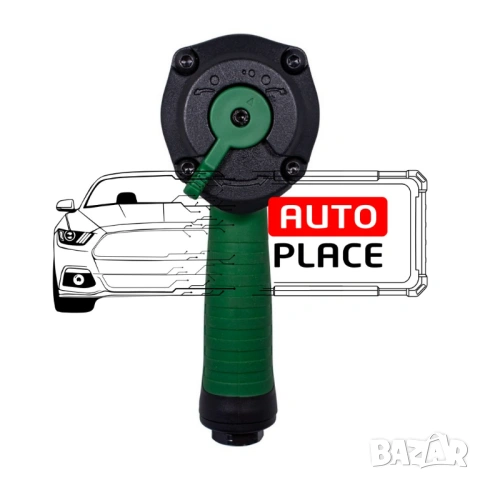 Пневматичен гайковерт с къс шпиндел 1200 Nм 1/2″ RockForce , снимка 2 - Други инструменти - 54048463