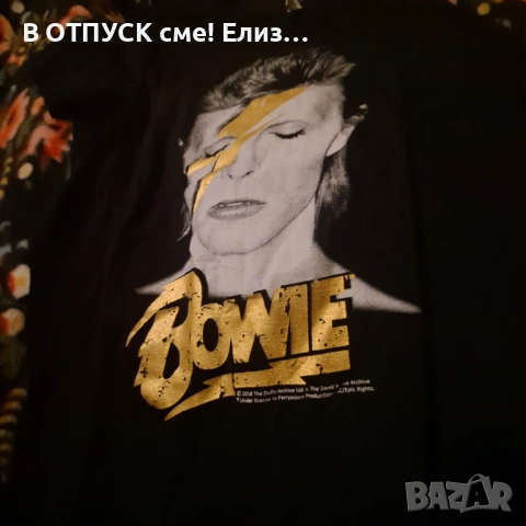Тениска оригинал David Bowie дамска нова, снимка 3 - Тениски - 54787474