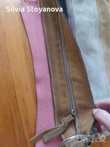 дамска велурена чанта Laura di Maggio, снимка 4 - Чанти - 54304701