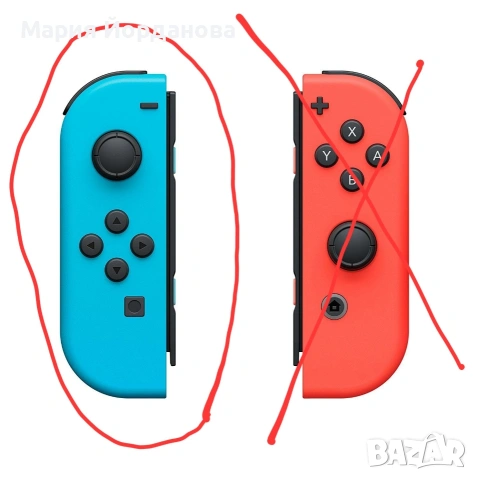 Nintendo Switch Joy-Con (ляв контролер) - неоново синьо, снимка 4 - Nintendo конзоли - 54777794