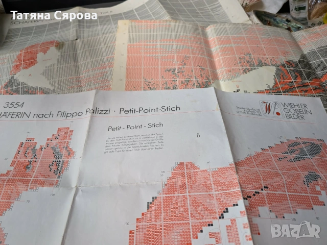 Конци за гоблен Пастирката, снимка 3 - Гоблени - 54565283