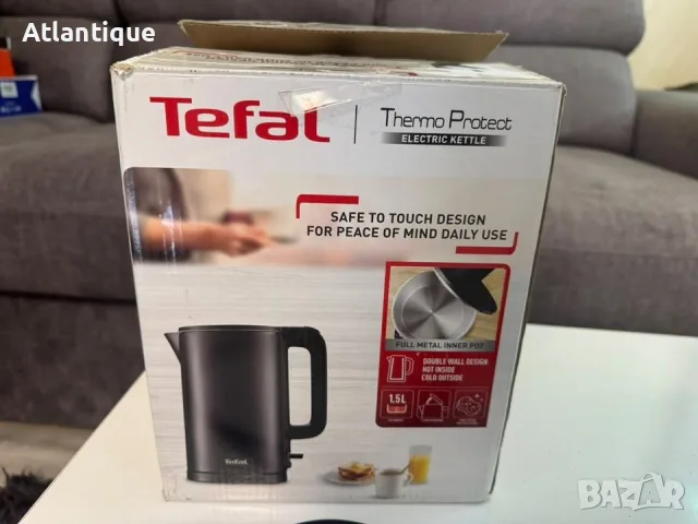 Електрическа кана Tefal Thermo Protect - 1500W, 1.5л, снимка 2 - Кани - 55600077
