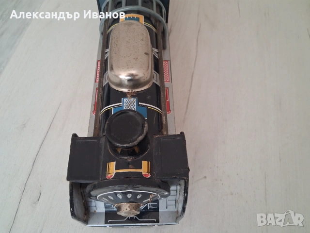 Японска,ламаринена играчка локомотив, снимка 8 - Колекции - 54806678