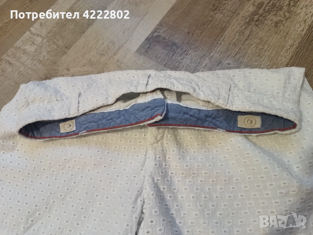 Бели къси оригинални панталони Tommy Hilfiger, снимка 7 - Детски панталони и дънки - 55153927