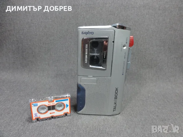 СТАР РЕТРО КАСЕТЕН ДИКТОФОН MICROCASSETTE RECORDER SANYO TALK-BOOK TRC-540M