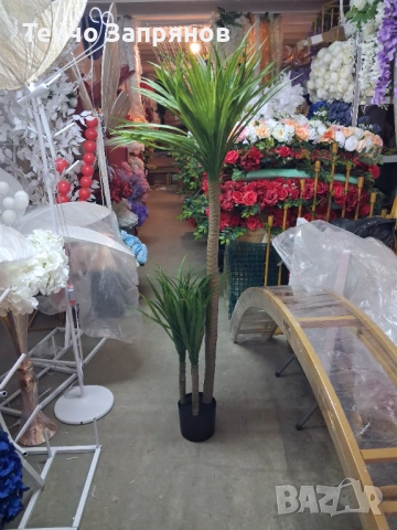 Големи изкуствени лимони и палми, снимка 3 - Изкуствени цветя - 54575078