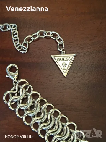 GUESS НОВ комплект Колие и гривна , снимка 2 - Колиета, медальони, синджири - 55691327