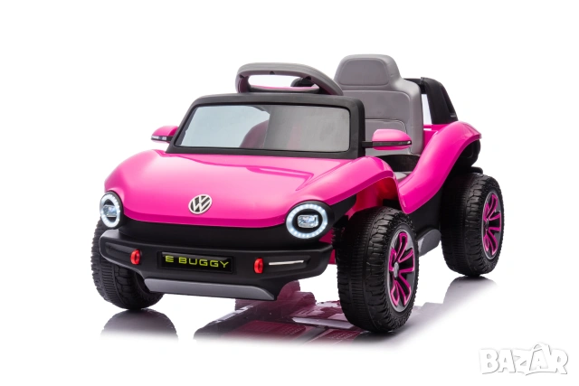 Акумулаторна кола Licensed Volkswagen E Buggy Pink, снимка 4 - Детски велосипеди, триколки и коли - 55229707