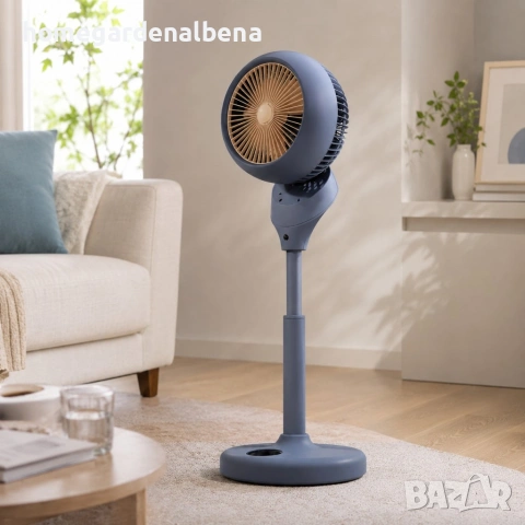 Смарт вентилатор с водна мъгла, 360° циркулация на въздуха и LED дисплей – 35W ❄️🌬️, снимка 4 - Вентилатори - 54627679