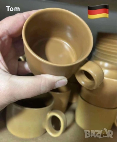 ‼️ 1 € ‼️за брой - немски порцеланови чаши с чинийка!  Нови! Внос Германия! Чаша с чинийка благороде, снимка 3 - Чаши - 54686398