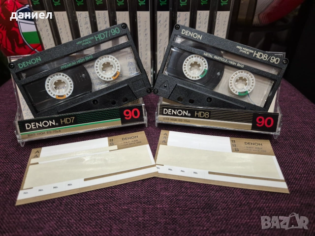 Рядко срещани качествени аудио касети DENON HD8/100 - TYPE II - хромна лента - като нови + подарък, снимка 4 - Аудио касети - 54801515