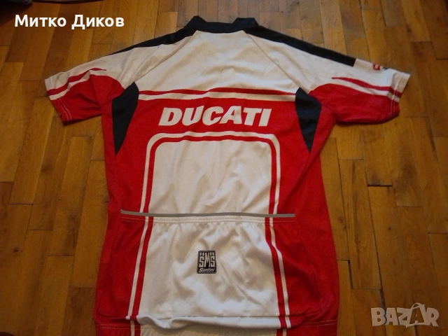 SMS Santini Ducati маркова колоездачна тениска силикон грип размер ХЛ , снимка 7 - Велосипеди - 54878989