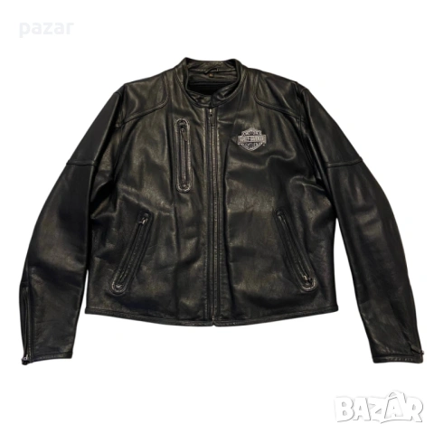 HARLEY DAVIDSON Мъжко Оригинално Кожено Яке L-XL, снимка 3 - Якета - 54664159