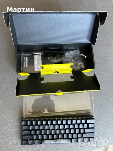 Механична гейхминг клавиатура Corsar K65 RGN Mini, снимка 3 - Клавиатури и мишки - 54778612