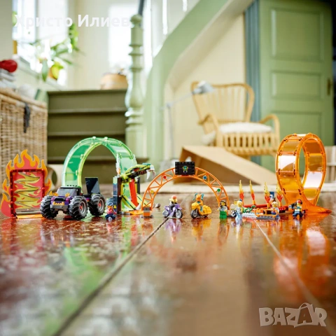 LEGO City Арена за каскади с два лупинга 60339 Лего, снимка 5 - Конструктори - 54695868