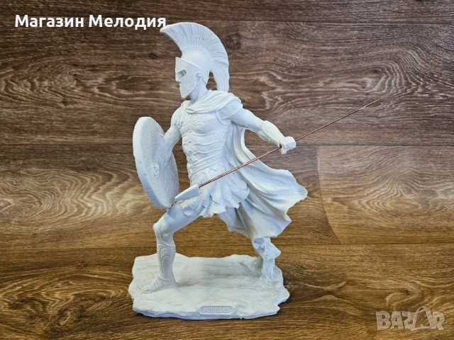 Статуетка „Ахил“ / Митологична фигура от смола (Бяла)