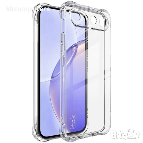 IMAK Прозрачен Калъф за Realme 16 5G - TPU, Airbag, Отвор за ремък, Прозрачен