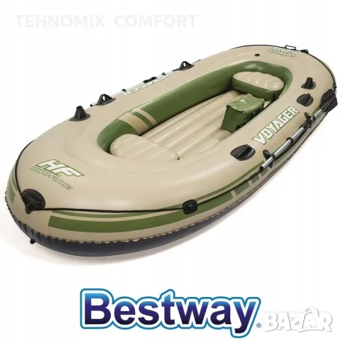 Надуваема лодка Bestway Voyager 500 комплект с гребла