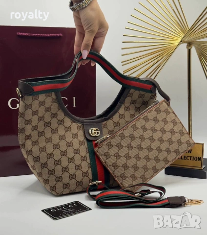 Gucci Нова Дамска Кожена Гучи Различни Цветове , снимка 4 - Чанти - 55152538