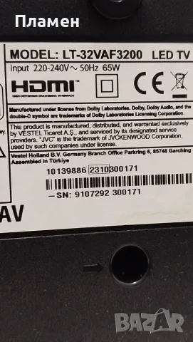 Телевизор JVC LT-32VAF3200 на части, снимка 2 - Части и Платки - 55349598