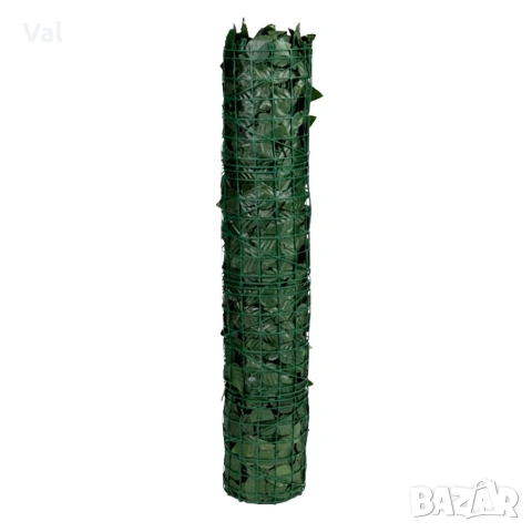 Изкуствен жив плет от бръшлян 1.5 x 3 м – UV устойчив, плътна зелена стена за балкон и ограда, снимка 8 - Градински мебели, декорация  - 54170939