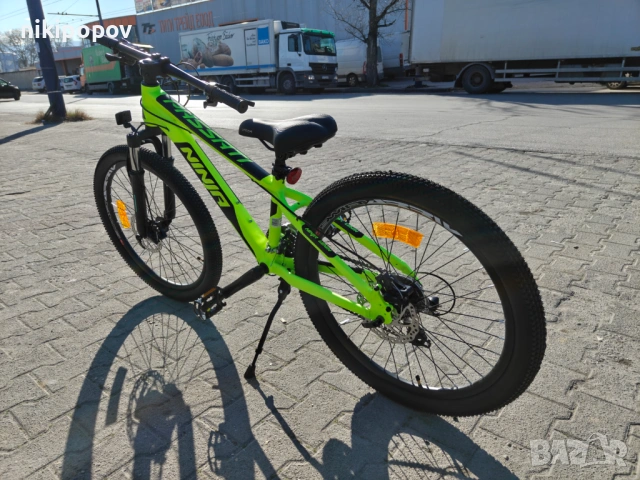 BG Алуминиев велосипед 24" NINJA жълт, снимка 10 - Велосипеди - 54334817