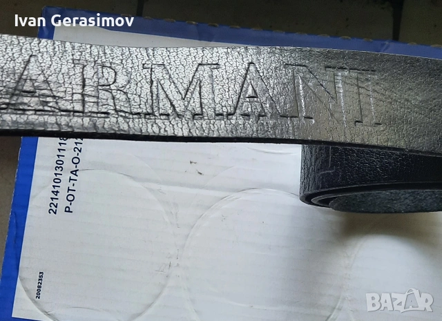 Колан на АRMANI от чиста кожа, снимка 4 - Колани - 54616530