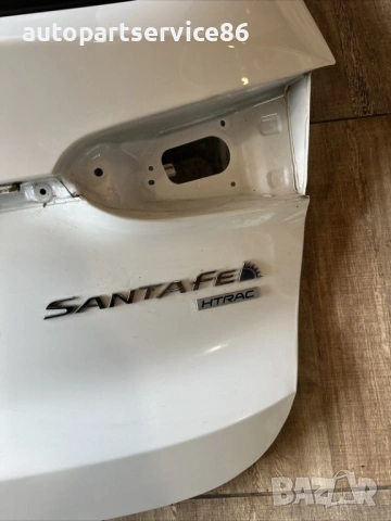 Задна врата на багажник бяла за Hyundai Santa Fe 2.2 Crdi (2020), снимка 3 - Части - 54426562